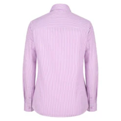 Hoggs Of Fife Bonnie II Ladies Cotton Shirt 10 Hoggs Of Fife Bonnie II Ladies Cotton Shirt -Trendsetters Closet Hoggs of Fife Bonnie II Ladies Cotton Shirt Light Lavander Stripe 02