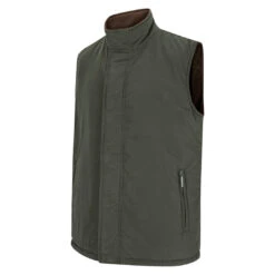 Trendsetters Closet -Trendsetters Closet Hoggs of Fife Breezer Men Reversible Bodywarmer Loden Coffee 02