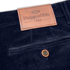 Hoggs Of Fife Cairnie Men's Comfort Stretch Cord Trousers -Trendsetters Closet Hoggs of Fife Cairnie Men Comfort Stretch Cord Trousers Marine 02