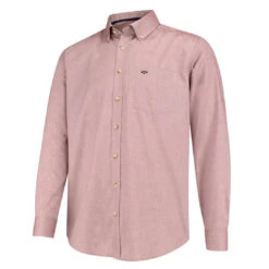 Hoggs Of Fife Dunedin Men's Oxford Shirt -Trendsetters Closet Hoggs of Fife Dunedin Mens Oxford Shirt Wine 01