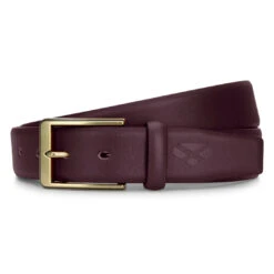 Hoggs Of Fife Feather Edge Leather Belt -Trendsetters Closet Hoggs of Fife Feather Edge Leather Belt Dark Brown