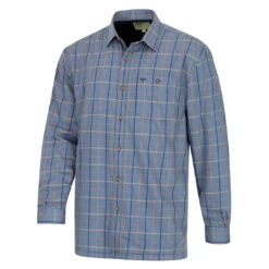 Hoggs Of Fife Fleece Lined Men's Shirt -Trendsetters Closet Hoggs of Fife Fleece Lined Men s Shirt Blackthorn Sky Blue 01