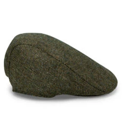 Hoggs Of Fife Herringbone Waterproof Tweed Cap