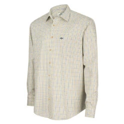 Hoggs Of Fife Inverness Men's Cotton Tattersall Shirt -Trendsetters Closet Hoggs of Fife Inverness Men s Cotton Tattersall Shirt Wine Navy Olive 01