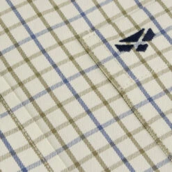 Hoggs Of Fife Inverness Men's Cotton Tattersall Shirt -Trendsetters Closet Hoggs of Fife Inverness Men s Cotton Tattersall Shirt Wine Navy Olive 03