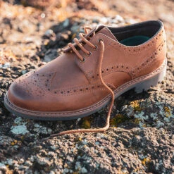 Hoggs Of Fife Inverurie Country Lace Up Brogues -Trendsetters Closet Hoggs of Fife Inverurie Country Lace Up Brogues Walnut 02