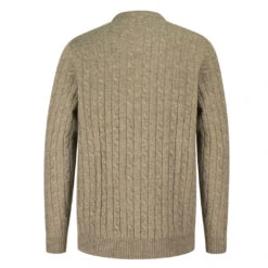 Hoggs Of Fife Jedburgh Men's Cable Knit Sweatshirt -Trendsetters Closet Hoggs of Fife Jedburgh Men s Cable Knit Sweatshirt Oatmeal 02