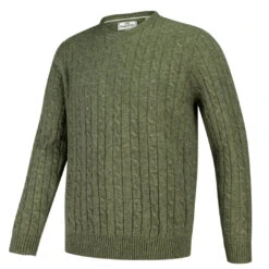 Hoggs Of Fife Jedburgh Men's Cable Knit Sweatshirt
