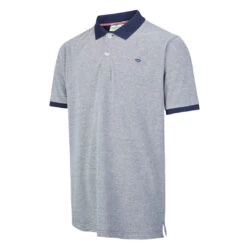 Hoggs Of Fife Largs Men's Pique Polo Shirt -Trendsetters Closet Hoggs of Fife Largs Mens Pique Polo Shirt Grey 01