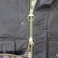 Hoggs Of Fife Men's Padded Waxed Waistcoat -Trendsetters Closet Hoggs of Fife Men Padded Waxed Waistcoat Olive 06