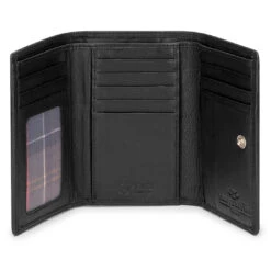 Hoggs Of Fife Monarch Leather Bi Fold Purse 10 Hoggs Of Fife Monarch Leather Bi Fold Purse -Trendsetters Closet Hoggs of Fife Monarch Leather Bi Fold Purse Black 03