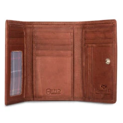 Hoggs Of Fife Monarch Leather Bi Fold Purse 12 Hoggs Of Fife Monarch Leather Bi Fold Purse -Trendsetters Closet Hoggs of Fife Monarch Leather Bi Fold Purse Hazelnut 04