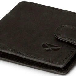 Hoggs Of Fife Monarch Leather Coin Wallet With Tab -Trendsetters Closet Hoggs of Fife Monarch Leather Coin Walletwith Tab Black 02