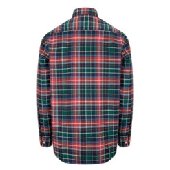 Hoggs Of Fife Pitlochry Men's Flannel Check Shirt -Trendsetters Closet Hoggs of Fife Pitlochry Mens Flannel Check Shirt Forest Check 02