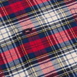 Hoggs Of Fife Pitscottie Men's Flannel Shirt -Trendsetters Closet Hoggs of Fife Pitscottie Mens Flannel Shirt Red Tartan Check 03