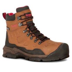 Hoggs Of Fife Poseidon S3 Safety Lace-Up Boots -Trendsetters Closet Hoggs of Fife Poseidon S3 Safety Lace Up Boots Tan Nubuck 01