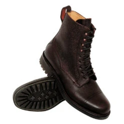 Hoggs Of Fife Rannoch Veldtschoen Lace Boots -Trendsetters Closet Hoggs of Fife Rannoch Veldtschoen Lace Boots Dark Brown 04