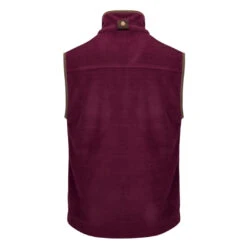 Hoggs Of Fife Stenton Men's Technical Fleece Gilet -Trendsetters Closet Hoggs of Fife Stenton Mens Technical Fleece Gilet Merlot 02