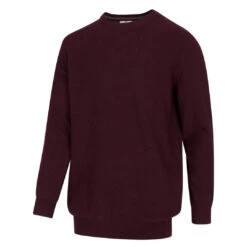 Hoggs Of Fife Stonehaven Men's Crew Neck Sweater -Trendsetters Closet Hoggs of Fife Stonehaven Mens Crew Neck Sweater Sangria 03