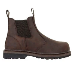 Hoggs Of Fife Zeus Safety Dealer Boots -Trendsetters Closet Hoggs of Fife Zeus Safety Dealer Boots Full Grain Brown 01