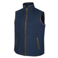 Hoggs Of Fife Woodhall Men's Fleece Gilet -Trendsetters Closet Hoggs of fife Woodhall Mens Fleece Gilet Navy 01