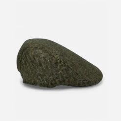 Hoggs Of Fife Herringbone Waterproof Tweed Cap -Trendsetters Closet hoggs herringbone waterproof cap 2