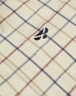 Hoggs Of Fife Ambassador Junior Premier Tattersall Shirt - Ivory/Navy -Trendsetters Closet hoggs of fife ambassador junior premier tattersall shirt ivory navy 3 96646 p