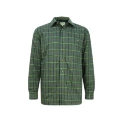 Hoggs Of Fife Beech Micro-Fleece Lined Shirt - Green Check