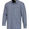 Hoggs Of Fife Blackthorn Micro-Fleece Lined Shirt - Sky Blue Check