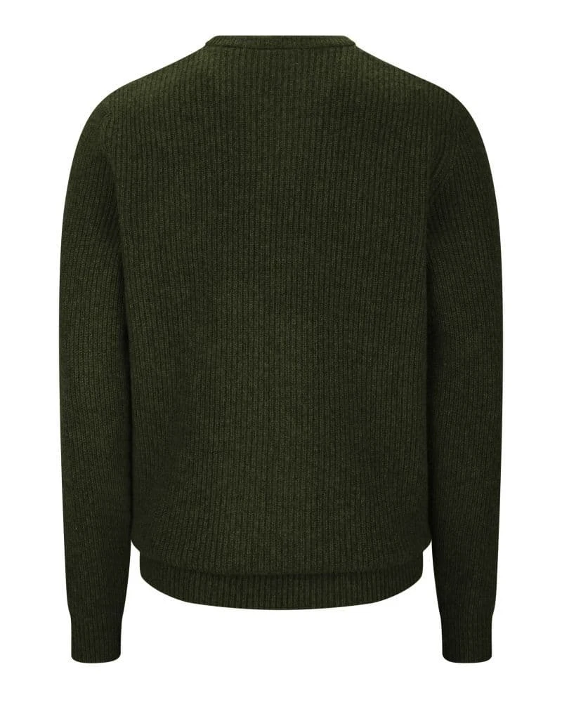 Hoggs Of Fife Borders Ribbed Knit Pullover - Loden 2 Hoggs Of Fife Borders Ribbed Knit Pullover - Loden - Image 2