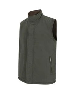 Hoggs Of Fife Breezer Bodywarmer - Loden/Coffee