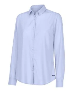 Hoggs Of Fife Callie Twill Shirt - Plain Blue