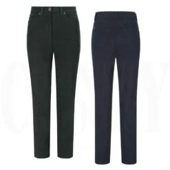 Hoggs Of Fife Catrine Ladies Stretch Moleskin Jeans - Forest Green -Trendsetters Closet hoggs of fife catrine ladies stretch moleskin jeans forest green 3 96891 p