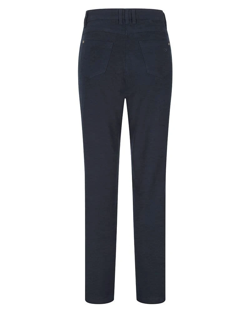 Hoggs Of Fife Catrine Ladies Stretch Moleskin Jeans - Midnight Navy 2 Hoggs Of Fife Catrine Ladies Stretch Moleskin Jeans - Midnight Navy - Image 2