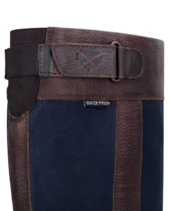 Hoggs Of Fife Cleveland II Ladies Country Boots - Dark Brown/Navy -Trendsetters Closet hoggs of fife cleveland ii ladies country boots dark brown navy 2 96194 p