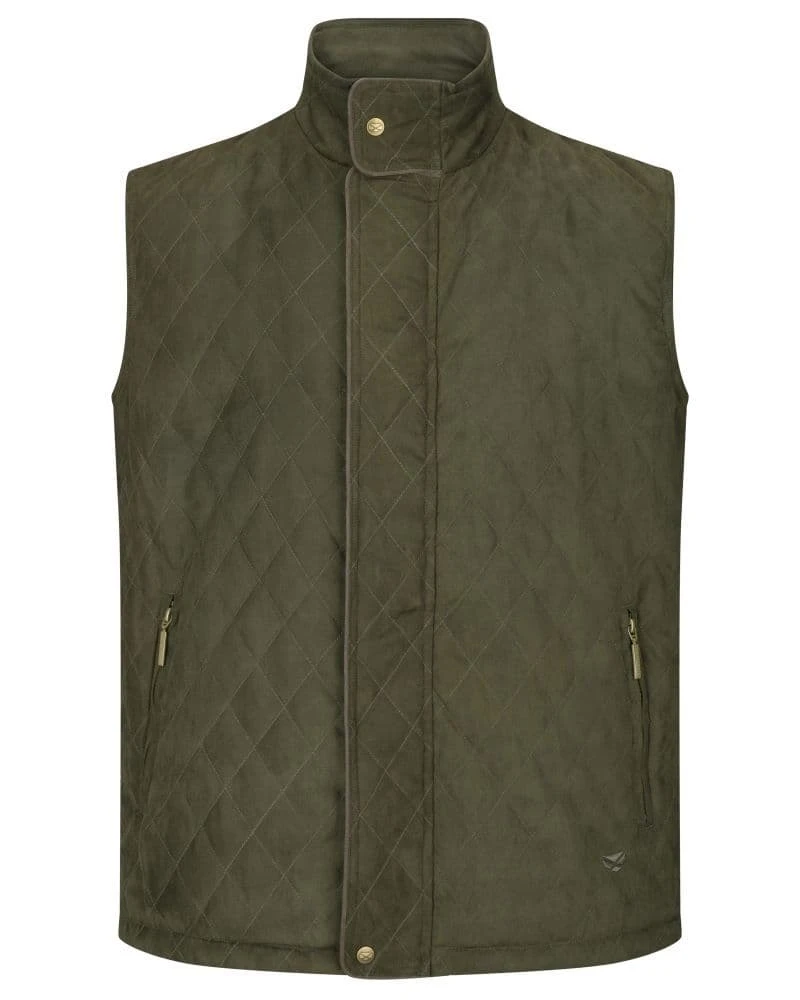 Hoggs Of Fife Denholm Quilted Gilet - Loden 2 Hoggs Of Fife Denholm Quilted Gilet - Loden - Image 2