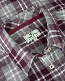 Hoggs Of Fife Eilidh Ladies Flannel Shirt - Merlot Marl -Trendsetters Closet hoggs of fife eilidh ladies flannel shirt merlot marl 3 97244 p