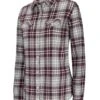 Hoggs Of Fife Eilidh Ladies Flannel Shirt - Merlot Marl