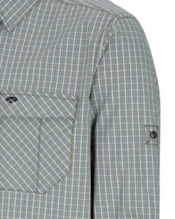Hoggs Of Fife Golspie Active Shirt - Lichen Green Check -Trendsetters Closet hoggs of fife golspie active shirt lichen green check colour green check size l 3 97352 p