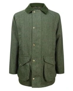 Hoggs Of Fife Helmsdale Waterproof Green Tweed Jacket