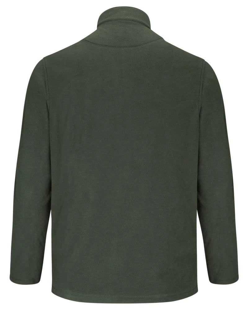 Hoggs Of Fife Islander 1/4 Zip Micro-Fleece Shirt - Dark Olive 2 Hoggs Of Fife Islander 1/4 Zip Micro-Fleece Shirt - Dark Olive - Image 2