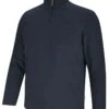 Hoggs Of Fife Islander 1/4 Zip Micro-Fleece Shirt - Navy
