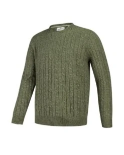 Hoggs Of Fife Jedburgh Crew Neck Cable Pullover