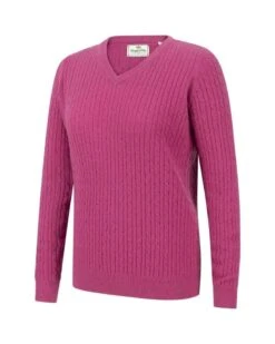 Hoggs Of Fife Lauder Ladies Cable Pullover