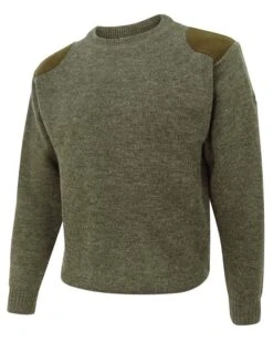Hoggs Of Fife Melrose Hunting Pullover - Soft Marled Green