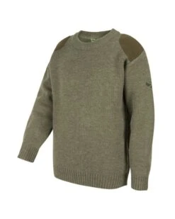 Hoggs Of Fife Melrose Junior Hunting Pullover - Marled Green