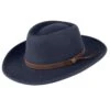 Hoggs Of Fife Perth Crushable Felt Hat - Navy