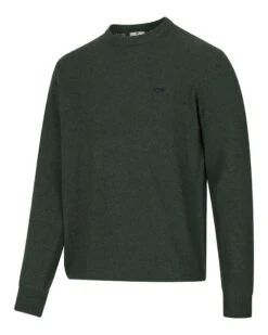 Hoggs Of Fife Stonehaven Crew Neck Pullover - Pine