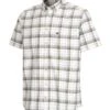 Hoggs Of Fife Tresness Short Sleeve Cotton Stretch Olive Check Shirt