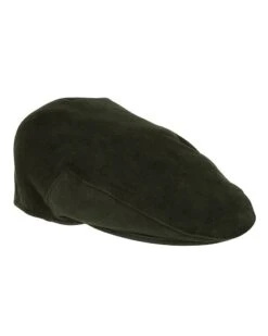 Hoggs Of Fife Waterproof Moleskin Cap - Dark Olive